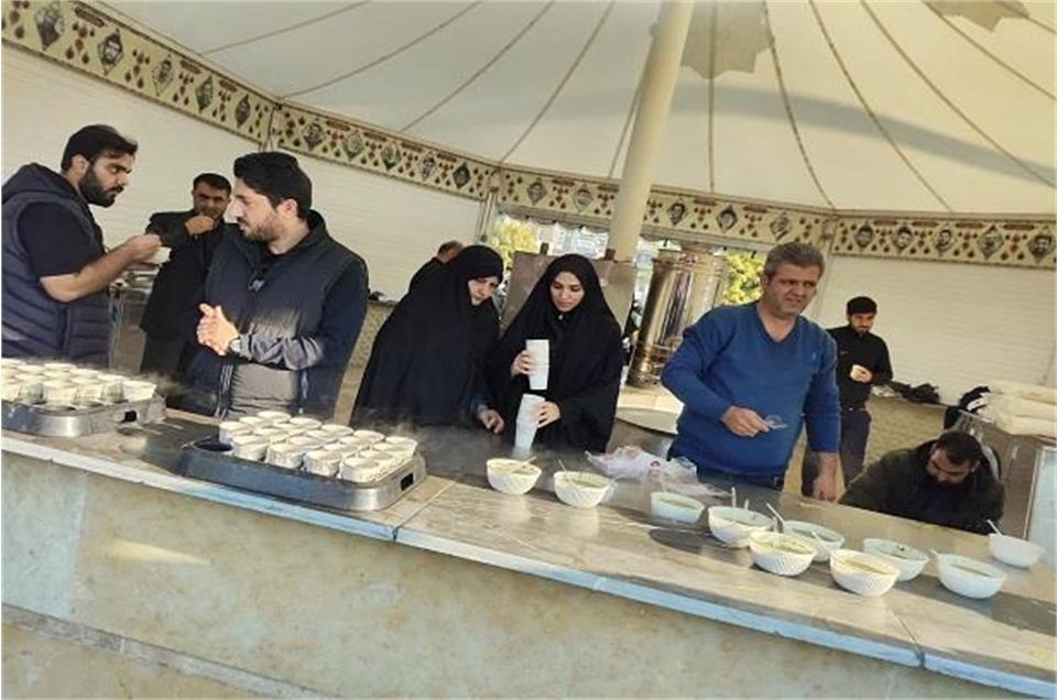 مراسم بدرقه شهدای گمنام و ایستگاه صلواتی هیئت آمادگی جسمانی و تندرستی استان البرز